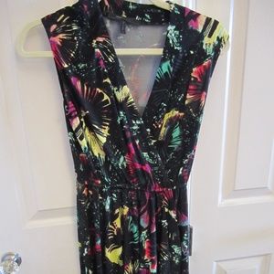 BCBG Maxazaria Women's Black Dress w/Multi-Colors~Size XSmall
